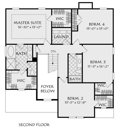 Second Floor for House Plan #8594-00106