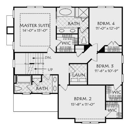 Second Floor for House Plan #8594-00107