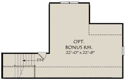 Optional Bonus Room for House Plan #8594-00107