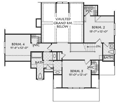 Second Floor for House Plan #8594-00108