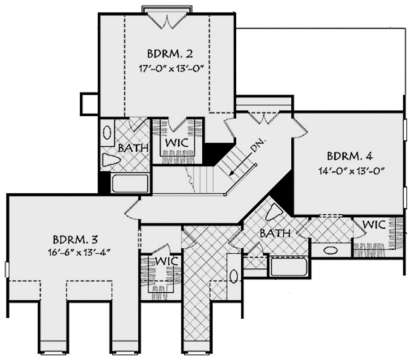 Second Floor for House Plan #8594-00109