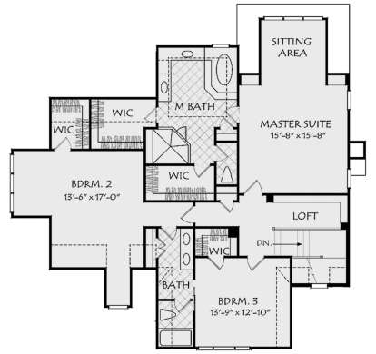 Second Floor for House Plan #8594-00113