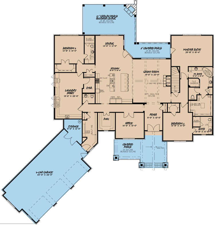 House Plan House Plan #20917 Drawing 1