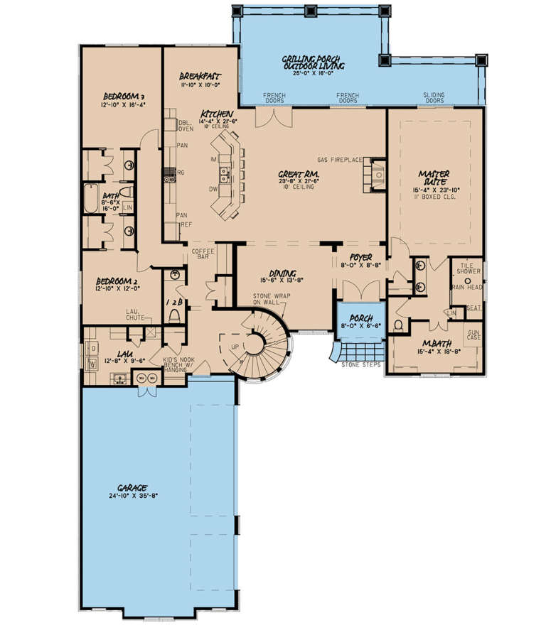 House Plan House Plan #20918 Drawing 1