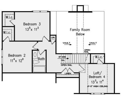 Second Floor for House Plan #8594-00117