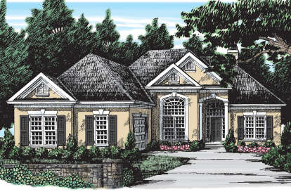 European House Plan #8594-00118 Elevation Photo