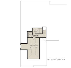 Optional Bonus Room for House Plan #8594-00118
