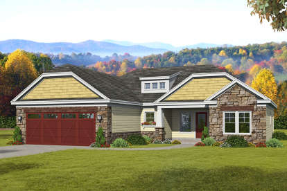 Craftsman House Plan #940-00154 Elevation Photo