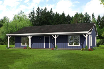 Ranch House Plan #940-00155 Elevation Photo