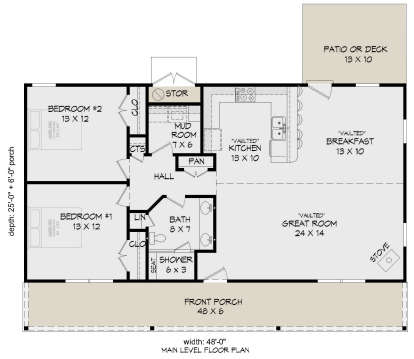 Main Floor for House Plan #940-00155