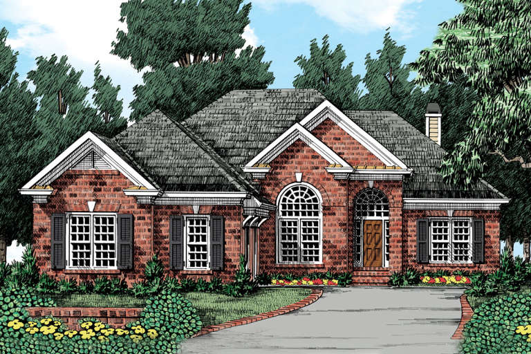 House Plan House Plan #20925 Front Elevation 
