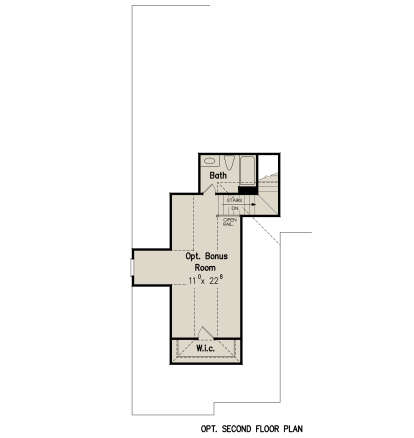 Optional Second Floor for House Plan #8594-00119