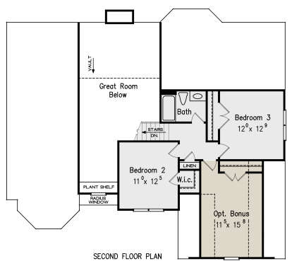 Second Floor for House Plan #8594-00120