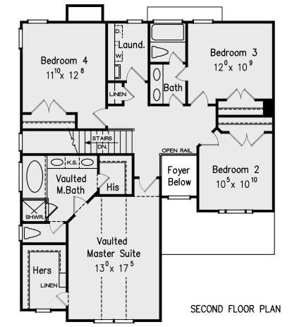 Second Floor for House Plan #8594-00123