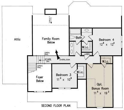 Second Floor for House Plan #8594-00124