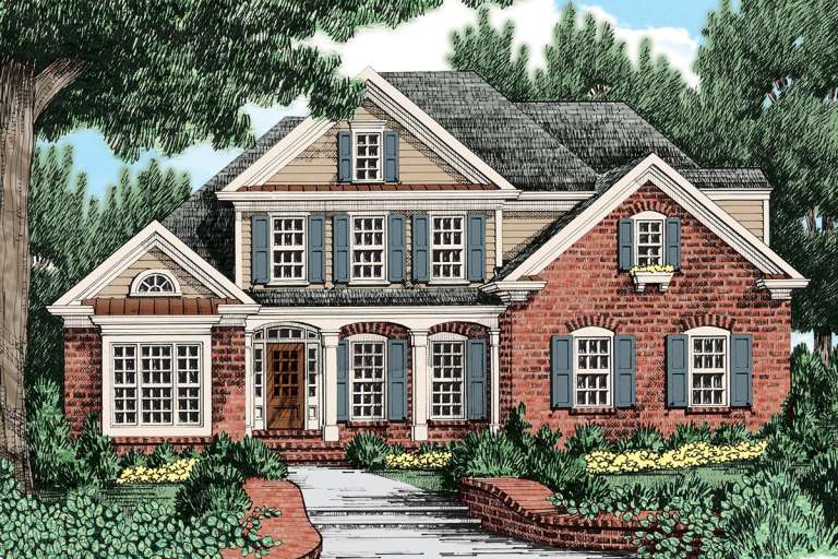 House Plan House Plan #20931 Front Elevation 