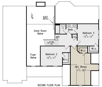 Second Floor for House Plan #8594-00125