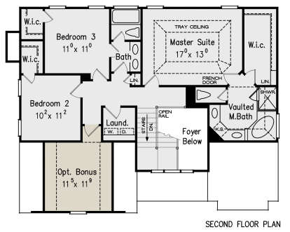 Second Floor for House Plan #8594-00127