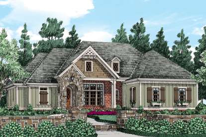 European House Plan #8594-00128 Elevation Photo