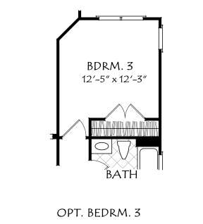 Optional Bedroom for House Plan #8594-00130