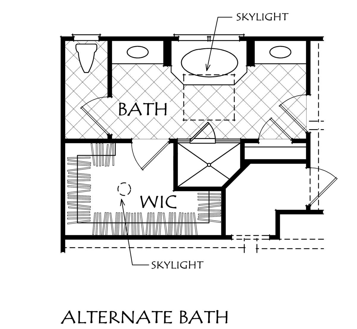 Alternate Bathroom for House Plan #8594-00130