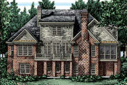 European House Plan #8594-00133 Elevation Photo