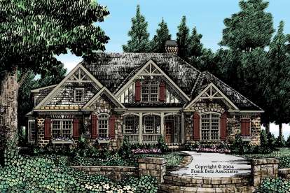 European House Plan #8594-00133 Elevation Photo