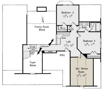 Second Floor for House Plan #8594-00135