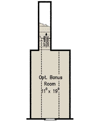 Optional Bonus Room for House Plan #8594-00138
