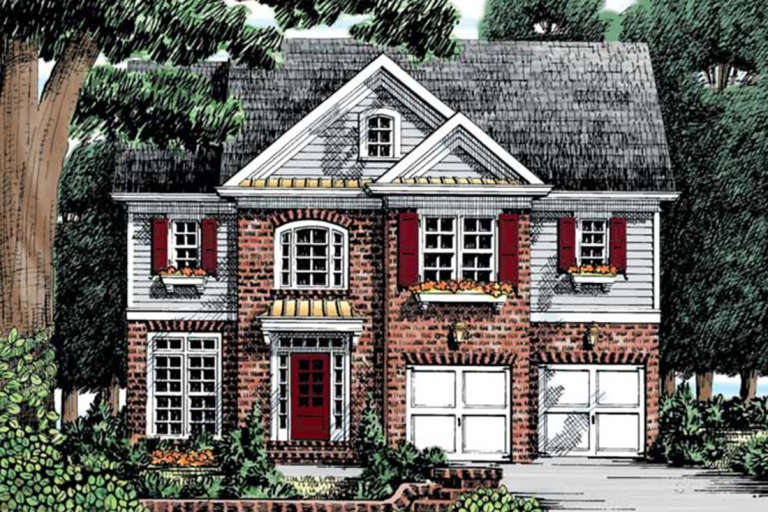 House Plan House Plan #20947 Front Elevation 