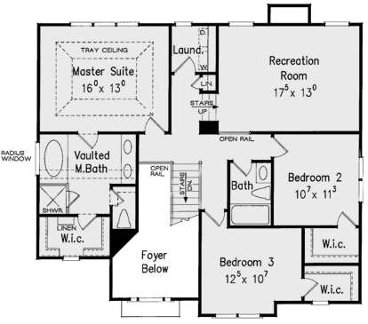 Second Floor for House Plan #8594-00140