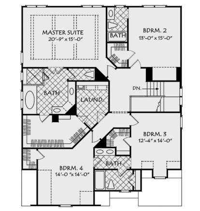 Second Floor for House Plan #8594-00143