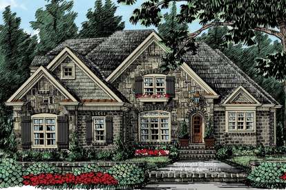 European House Plan #8594-00144 Elevation Photo