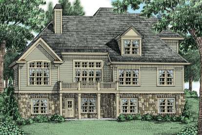 European House Plan #8594-00144 Elevation Photo