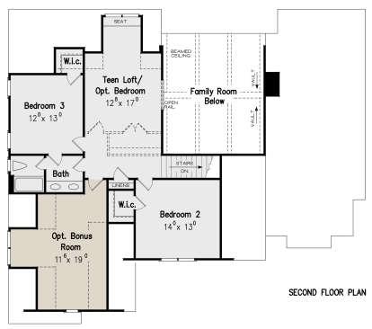 Second Floor for House Plan #8594-00144