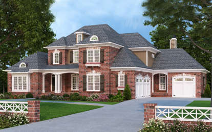 European House Plan #8594-00151 Elevation Photo