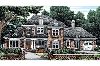 European House Plan #8594-00151 Elevation Photo