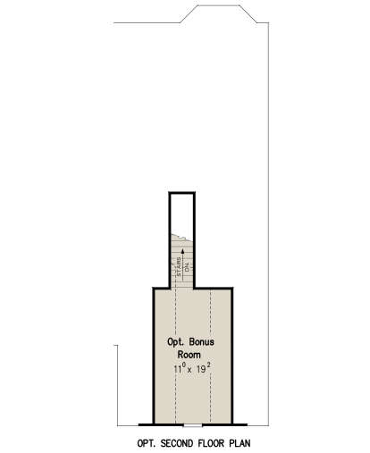 Optional Bonus Room for House Plan #8594-00153