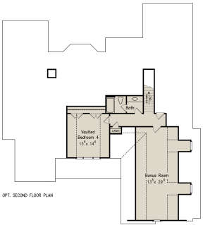 Optional Second Floor for House Plan #8594-00156