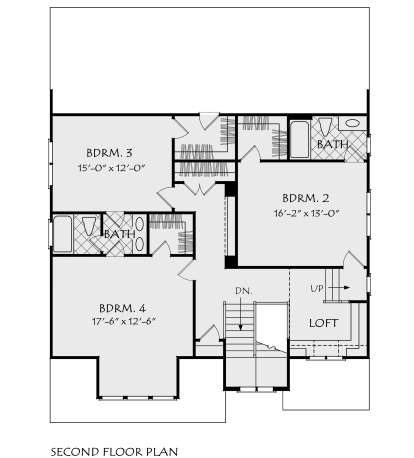 Second Floor for House Plan #8594-00157