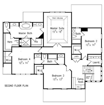 Second Floor for House Plan #8594-00160