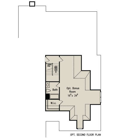 Optional Second Floor for House Plan #8594-00161