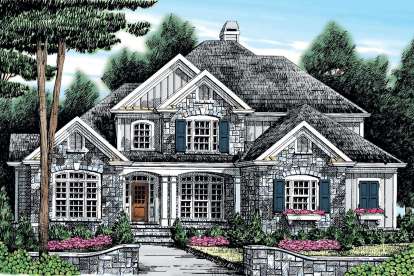 European House Plan #8594-00162 Elevation Photo