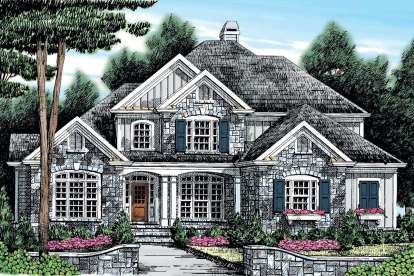 5 Bed, 4 Bath, 2885 Square Foot House Plan - #8594-00162