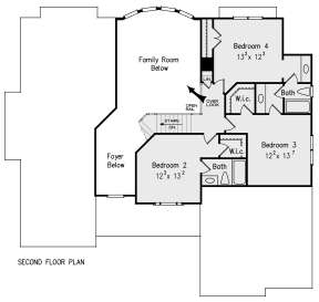 Second Floor for House Plan #8594-00162