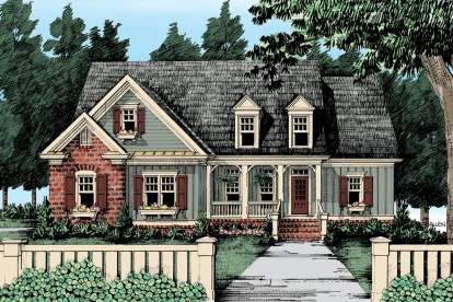 Country House Plan #8594-00163 Elevation Photo