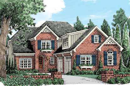 European House Plan #8594-00164 Elevation Photo