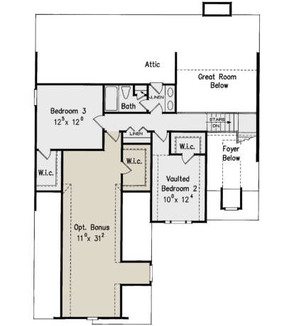 Second Floor for House Plan #8594-00166