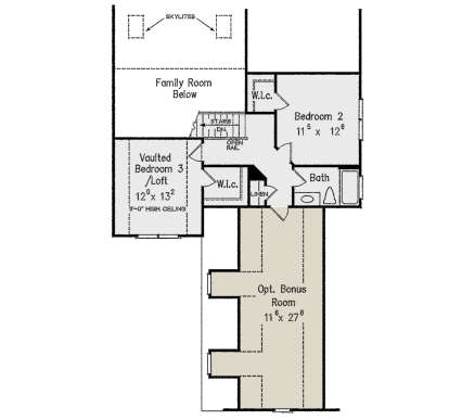 Second Floor for House Plan #8594-00170