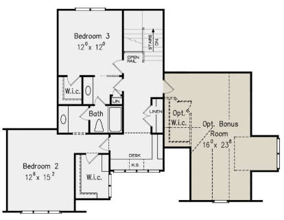 Second Floor for House Plan #8594-00174